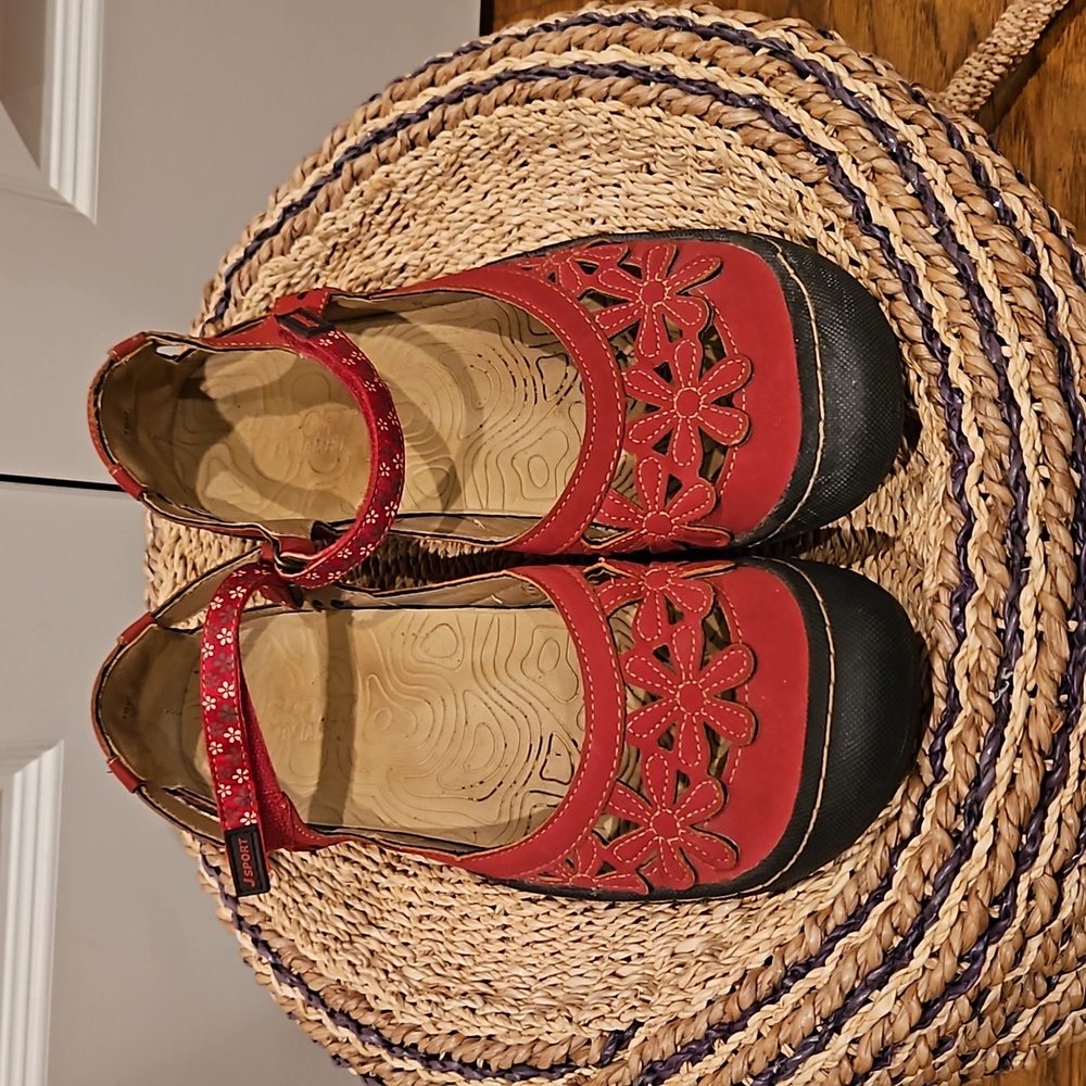 Red Jambu JSport Mary Jane Shoes